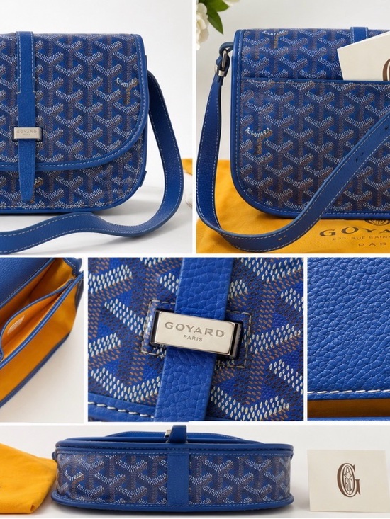 Goyard Handbags - Goyard Royal Blue Chevron Crossbody Bag